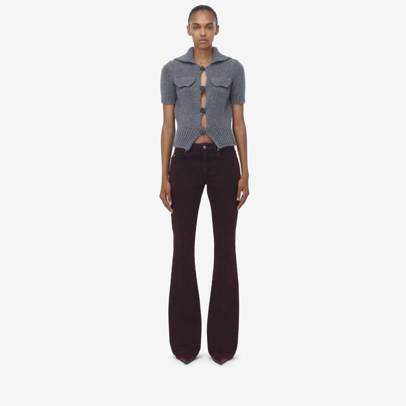 ALEXANDER MCQUEEN - Overdyed Bootcut Jeans - Item 813256QMAC06136